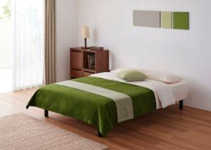 ベッドスプレッド　a.flat ミントグリーン ベッドスプレッド a.flat ミントグリーン ミントグリーンのリネン