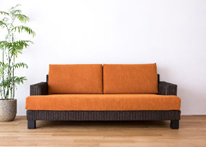 シン・ソファ (ラタン) カバー (オルリー)～鮮やかな発色と、さらりと