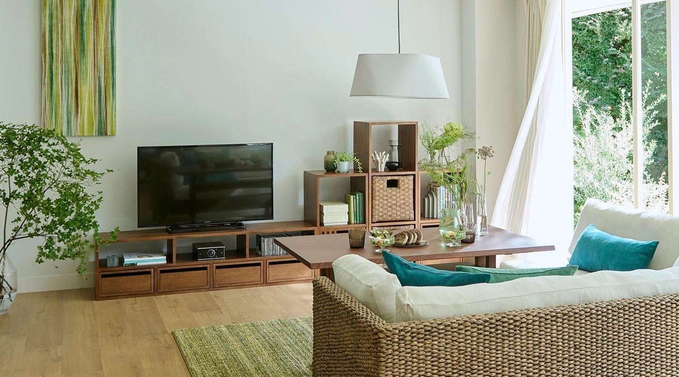 キューブシリーズでつくる、癒しのガーデングリーンコーディネート