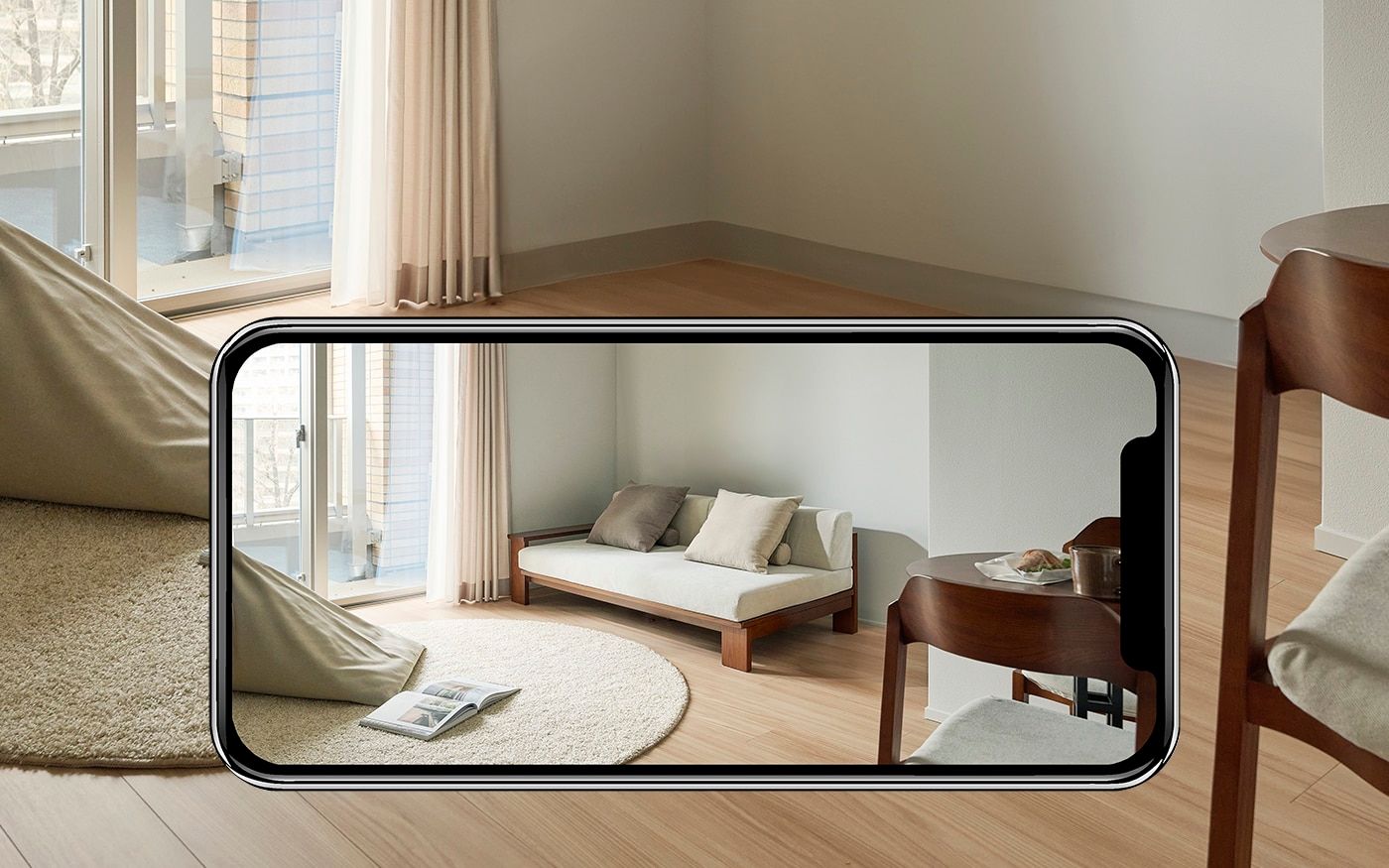 a.flat AR　気になる家具を、お部屋にARで試し置き。