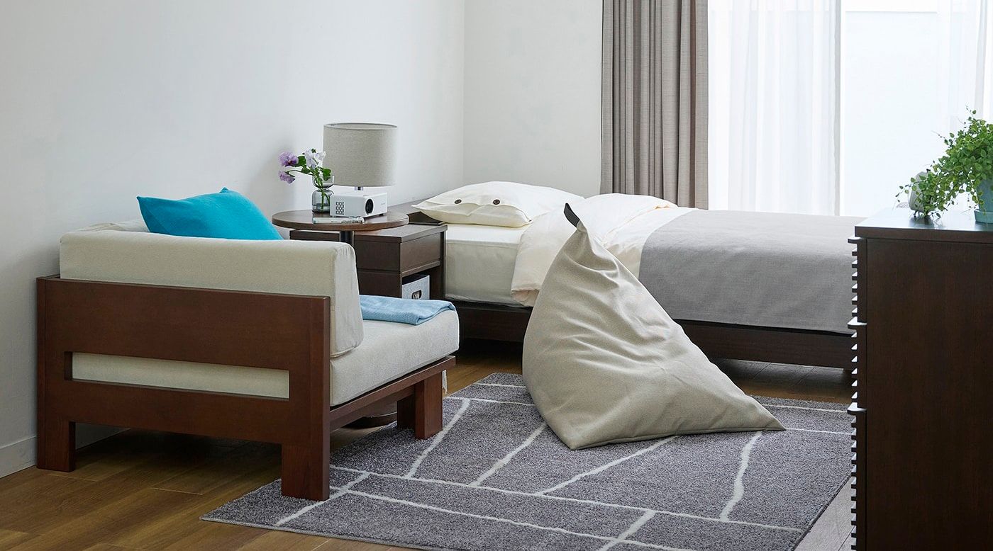 6畳のリビングやワンルームに置けるソファとレイアウト方法