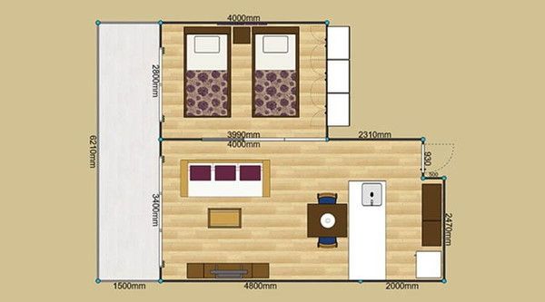 間取り図から家具の配置 レイアウトを3dシミュレーションで確認 A Flat その暮らしに アジアの風を 目黒通り 新宿 大阪梅田 グランフロント北館