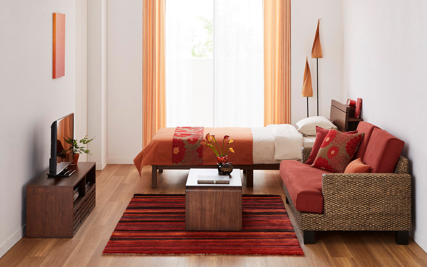 一人暮らしのインテリアコーディネート 自分好みの統一感ある部屋 ワンルーム 1ldkの作り方 A Flat その暮らしに アジアの風を 目黒通り 新宿 大阪梅田 グランフロント北館