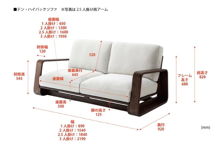 テン・ハイバックソファ：画像60