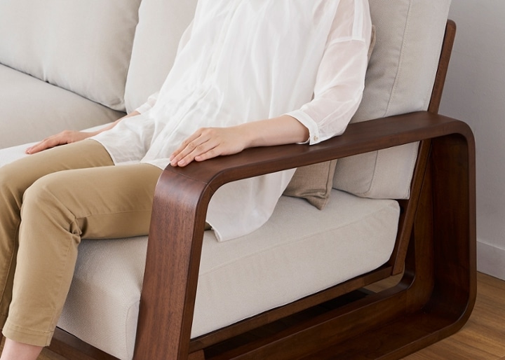 テン・ハイバックソファ v01 カウチセット～上質な座り心地と無垢材の 