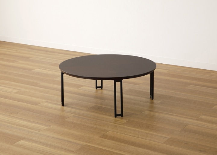 ラウンド・ローテーブル 900～丸い円形ローテーブルを和モダンに 