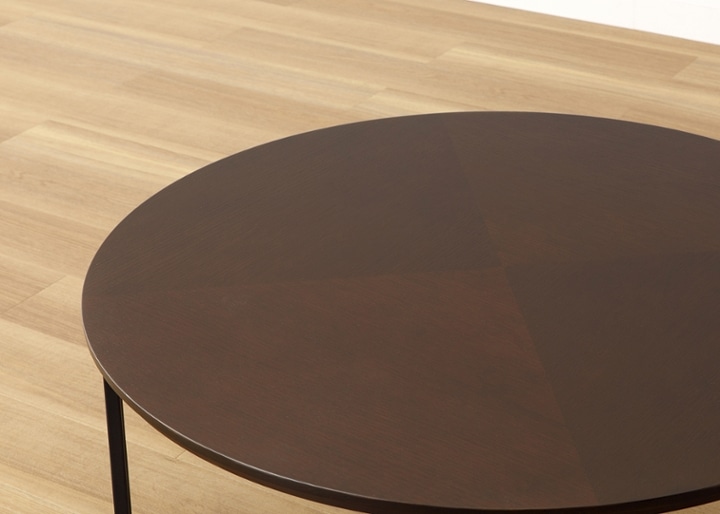 ラウンド・ローテーブル 900～丸い円形ローテーブルを和モダンに 