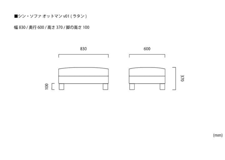 シン・ソファ オットマンv01 (ラタン)：画像19