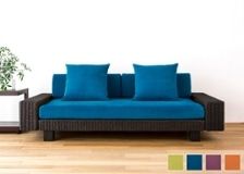 値下げ！《新品》a.flat ケイ・ローソファ 2.5人掛け ソファ用カバー ソファカバー～10素材100色のインテリアファブリック～ | a.flat 風が