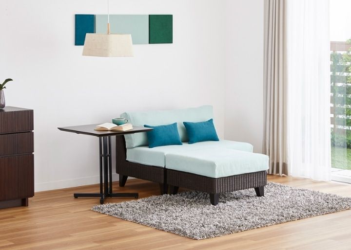 ラン・コンパクトソファ v01 セット (ラタン)：画像26