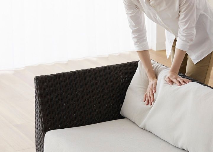 ラン・コンパクトソファ v01 セット (ラタン)：画像46