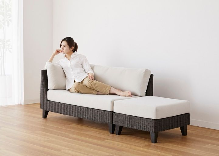 ラン・コンパクトソファ v01 セット (ラタン)：画像55