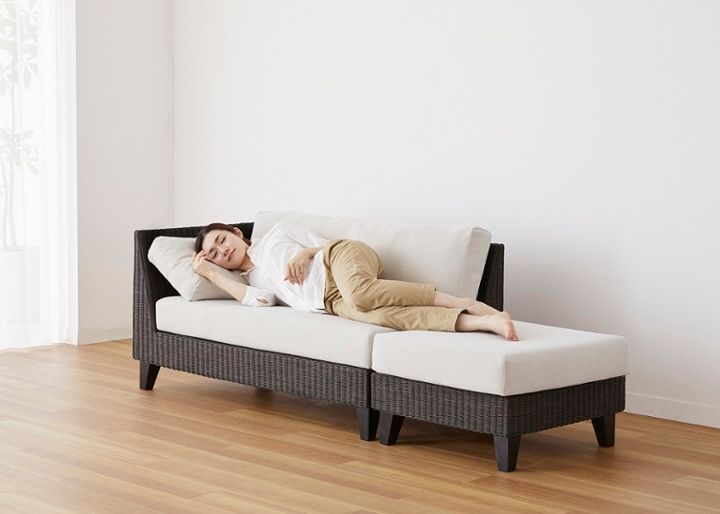 ラン・コンパクトソファ v01 セット (ラタン)：画像57