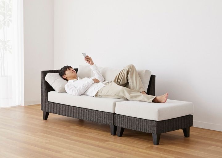 ラン・コンパクトソファ v01 セット (ラタン)：画像58