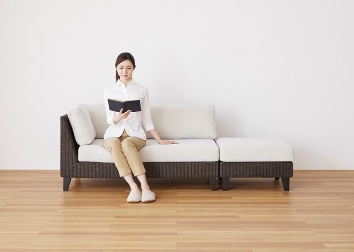 ラン・コンパクトソファ v01 セット (ラタン)：画像71