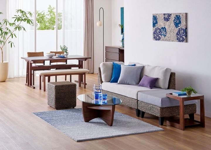 ラン・コンパクトソファ v01 セット (ヒヤシンス)：画像17