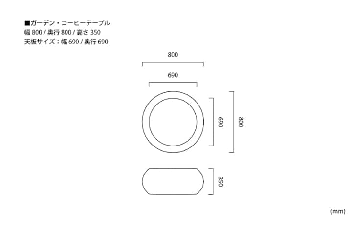 ガーデン・コーヒーテーブル：画像14