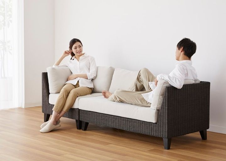 ラン・コンパクトソファ コーナー (ラタン)：画像31