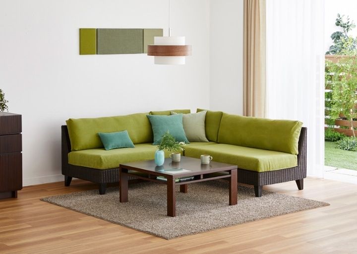 ラン・コンパクトソファ 2P 1100 ベンチ (ラタン)：画像25