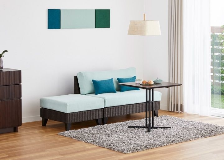 ラン・コンパクトソファ オットマン (ラタン)：画像15