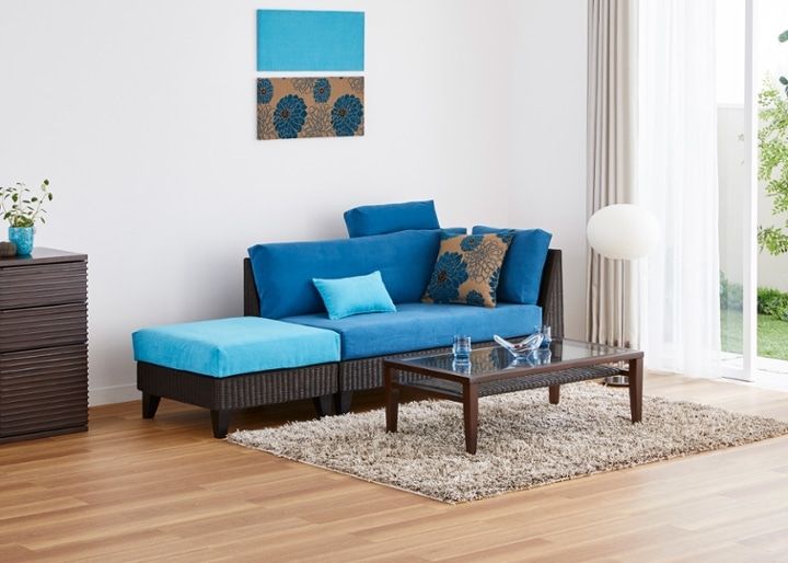 ラン・コンパクトソファ オットマン (ラタン)：画像20