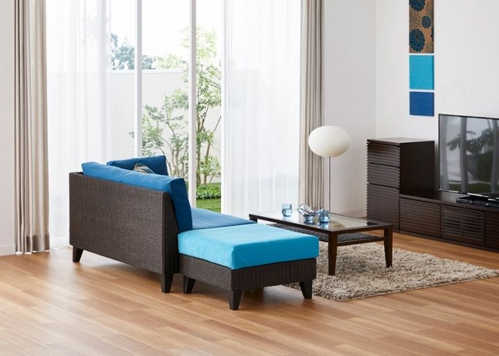 ラン・コンパクトソファ オットマン (ラタン)：画像21