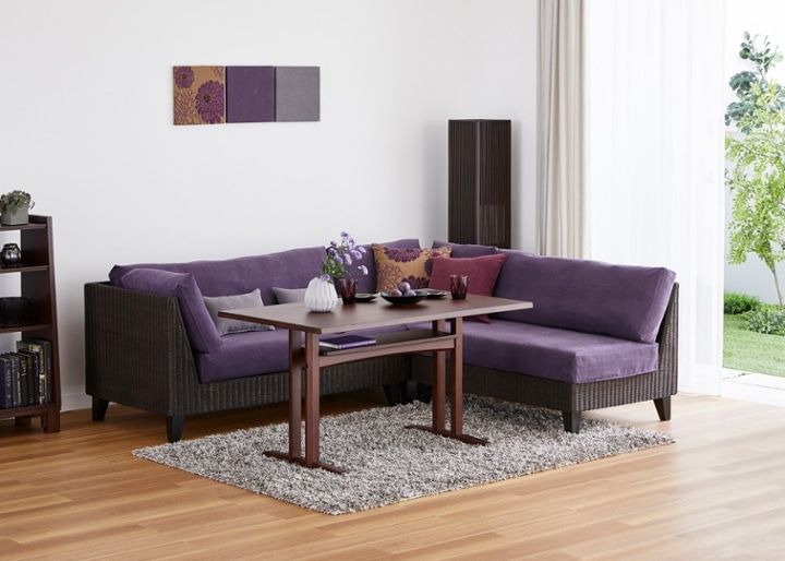 ラン・コンパクトソファ v05 コーナーセット (ラタン)：画像21