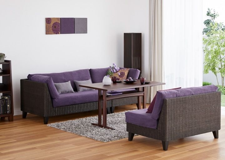 ラン・コンパクトソファ v05 コーナーセット (ラタン)：画像22