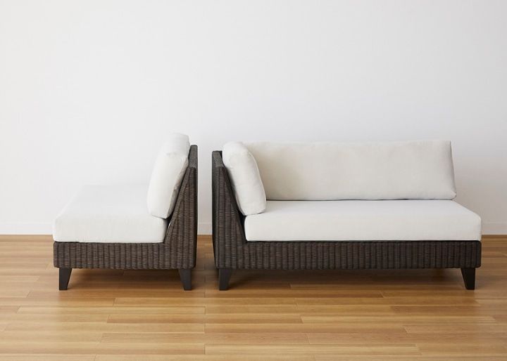 ラン・コンパクトソファ v05 コーナーセット (ラタン)：画像40