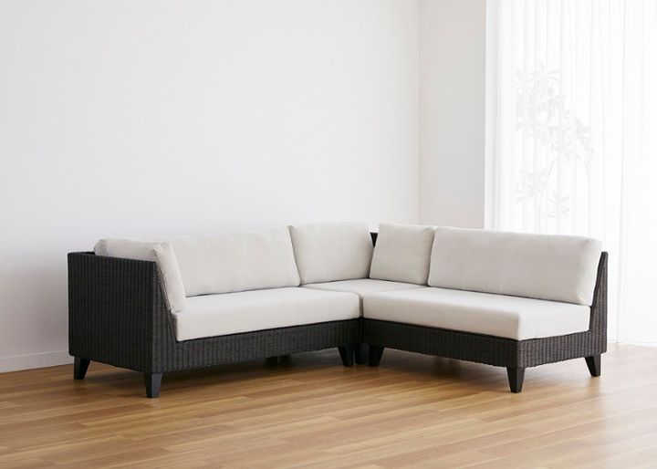 ラン・コンパクトソファ v05 コーナーセット (ラタン)：画像85