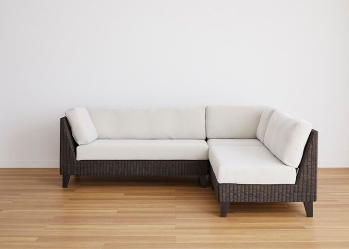 ラン・コンパクトソファ v05 コーナーセット (ラタン)：画像86