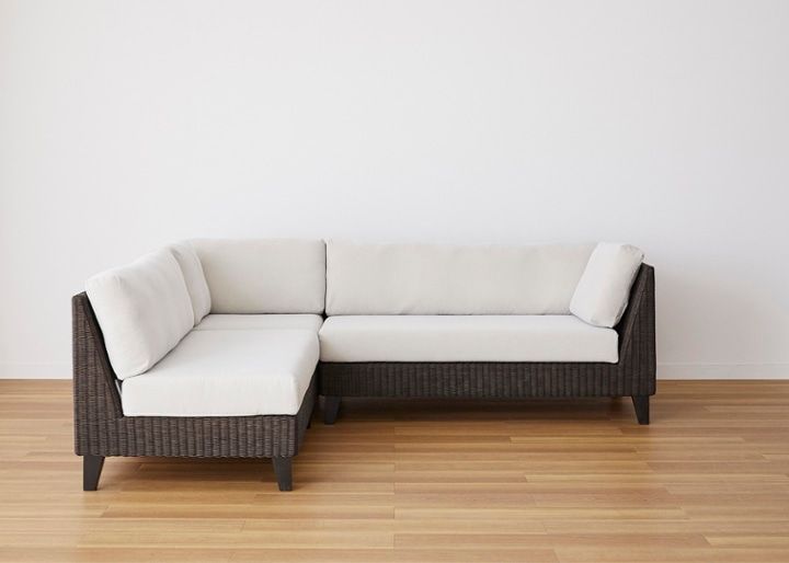 ラン・コンパクトソファ v05 コーナーセット (ラタン)：画像88
