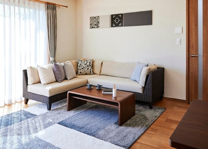 ラン・コンパクトソファ 2P片アーム (ラタン)：画像17