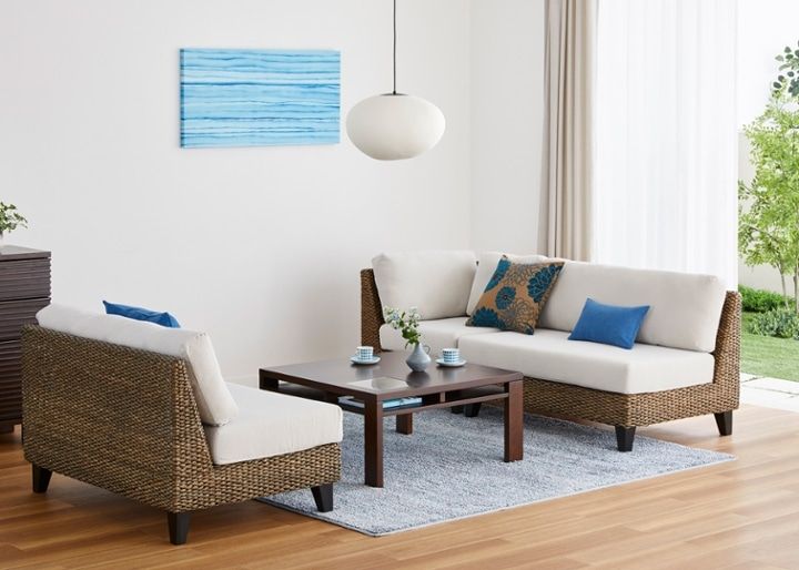 ラン・コンパクトソファ コーナー (ヒヤシンス)：画像11