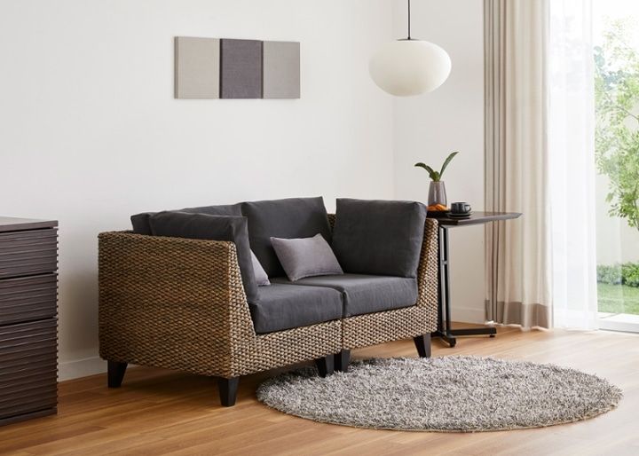 ラン・コンパクトソファ コーナー (ヒヤシンス)：画像13