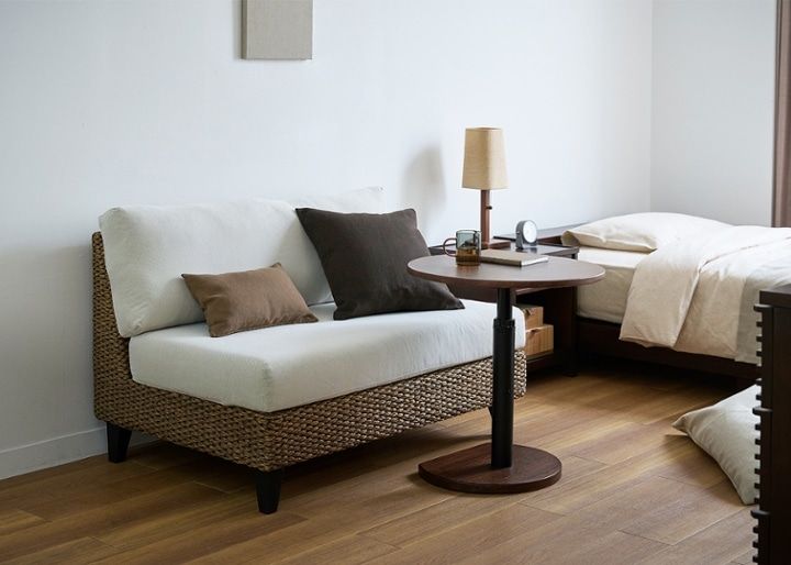 ラン・コンパクトソファ 2P 1100 ベンチ (ヒヤシンス)：画像1