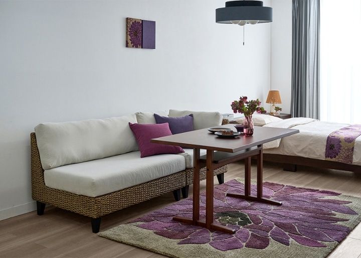 ラン・コンパクトソファ 2P 1100 ベンチ (ヒヤシンス)：画像20