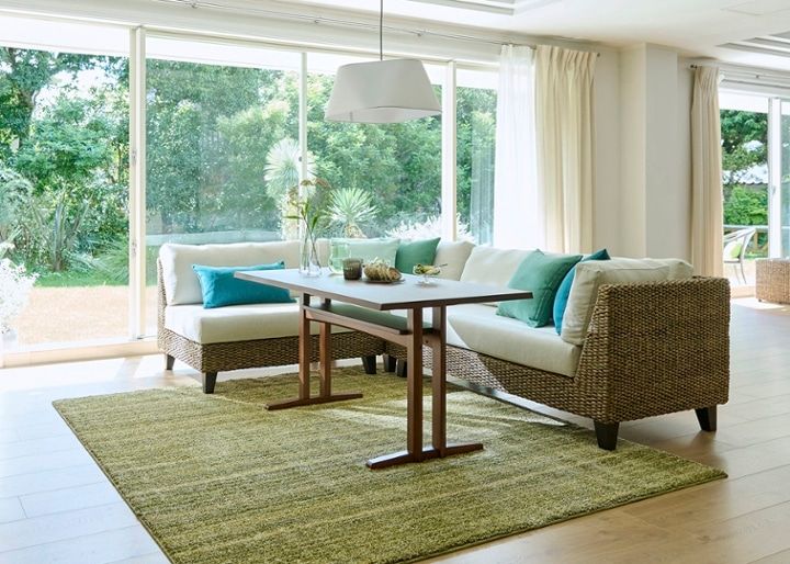 ラン・コンパクトソファ 2P 1100 ベンチ (ヒヤシンス)：画像23