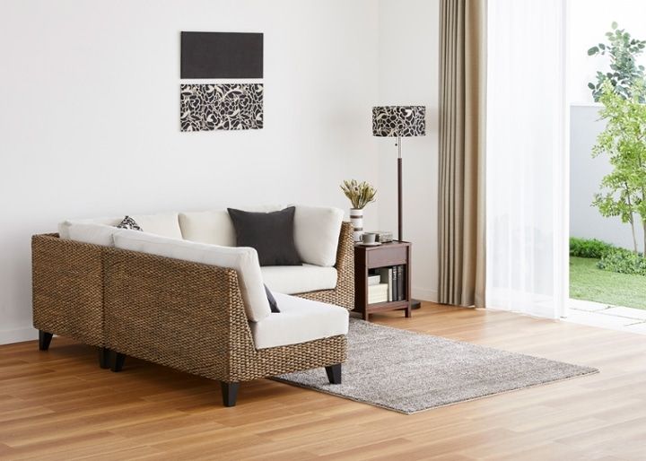 ラン・コンパクトソファ 2P 1100 ベンチ (ヒヤシンス)：画像26