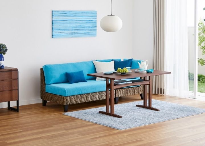 ラン・コンパクトソファ 2P 1100 ベンチ (ヒヤシンス)：画像28