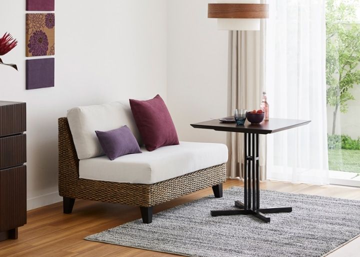 ラン・コンパクトソファ 2P 1100 ベンチ (ヒヤシンス)：画像3