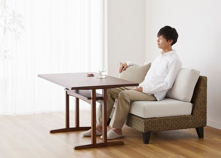 ラン・コンパクトソファ 2P 1100 ベンチ (ヒヤシンス)：画像52