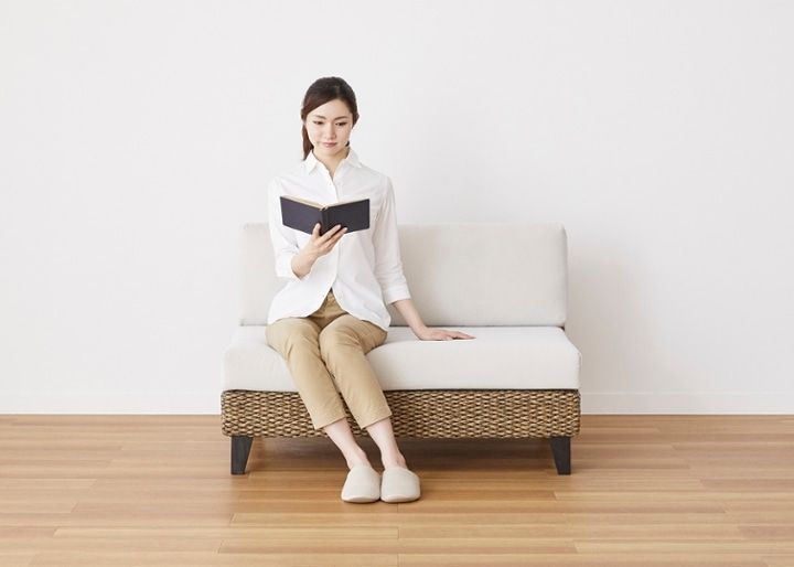 ラン・コンパクトソファ 2P 1100 ベンチ (ヒヤシンス)：画像60