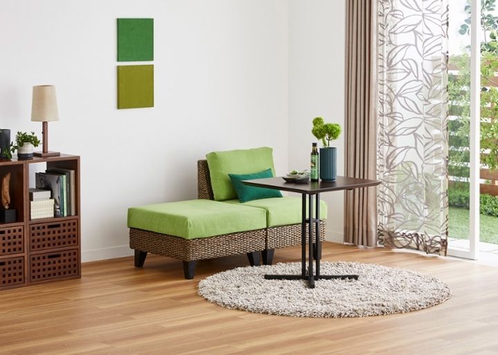 ラン・コンパクトソファ オットマン (ヒヤシンス)：画像12