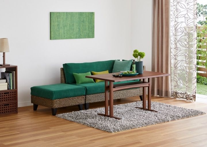 ラン・コンパクトソファ オットマン (ヒヤシンス)：画像14