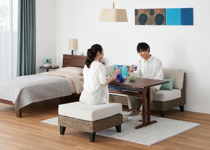 ラン・コンパクトソファ オットマン (ヒヤシンス)：画像27