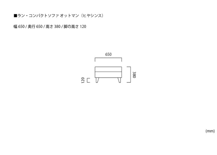 ラン・コンパクトソファ オットマン (ヒヤシンス)：画像32