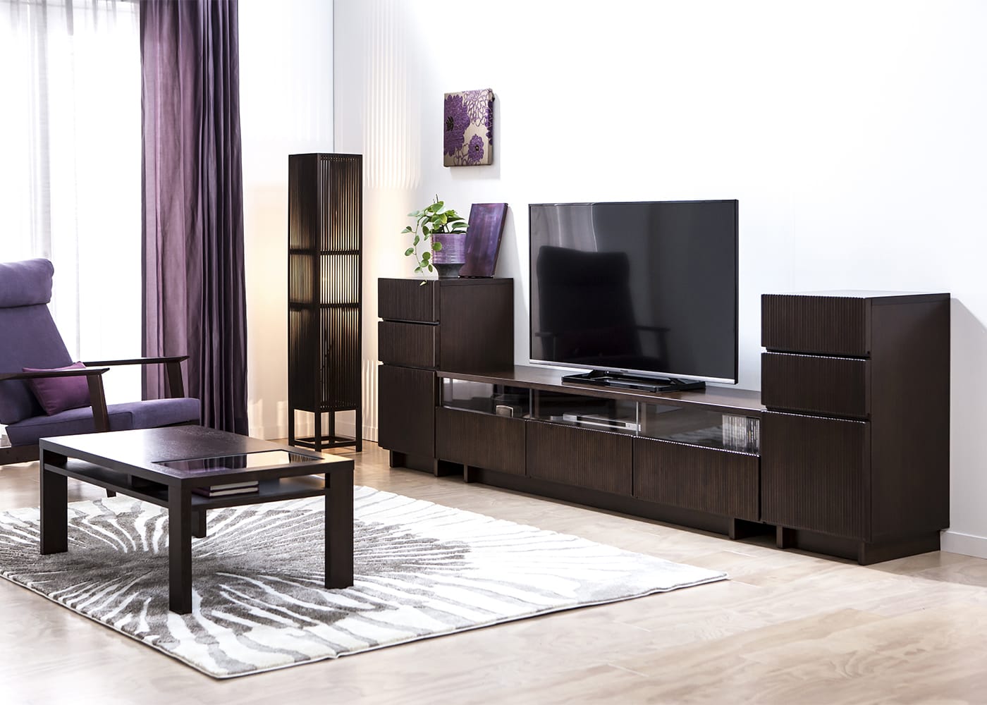 TV台ダークブラウン 1570 楽天市場】完成品 LV-87-165 テレビ台 TVボード ダークブラウン