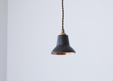 高岡銅器 tone pendant light spot (黒檀)