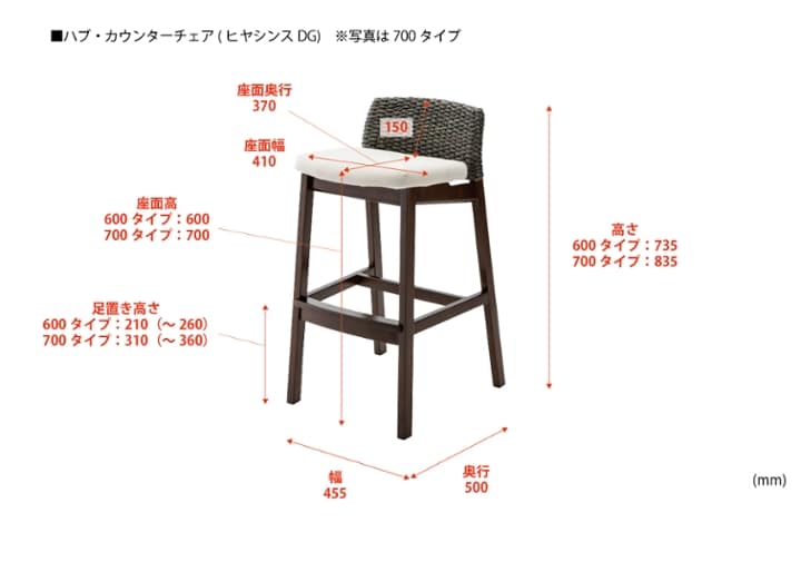 ハブ・カウンターチェア (ヒヤシンスDG)：画像30
